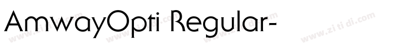 AmwayOpti Regular字体转换 AmwayOpti Regular字体转换